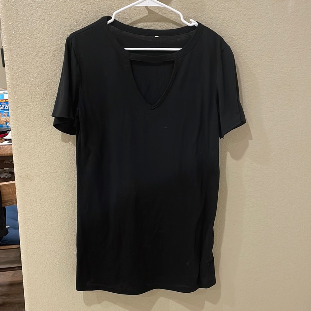 Black T-Shirt Dress Size M